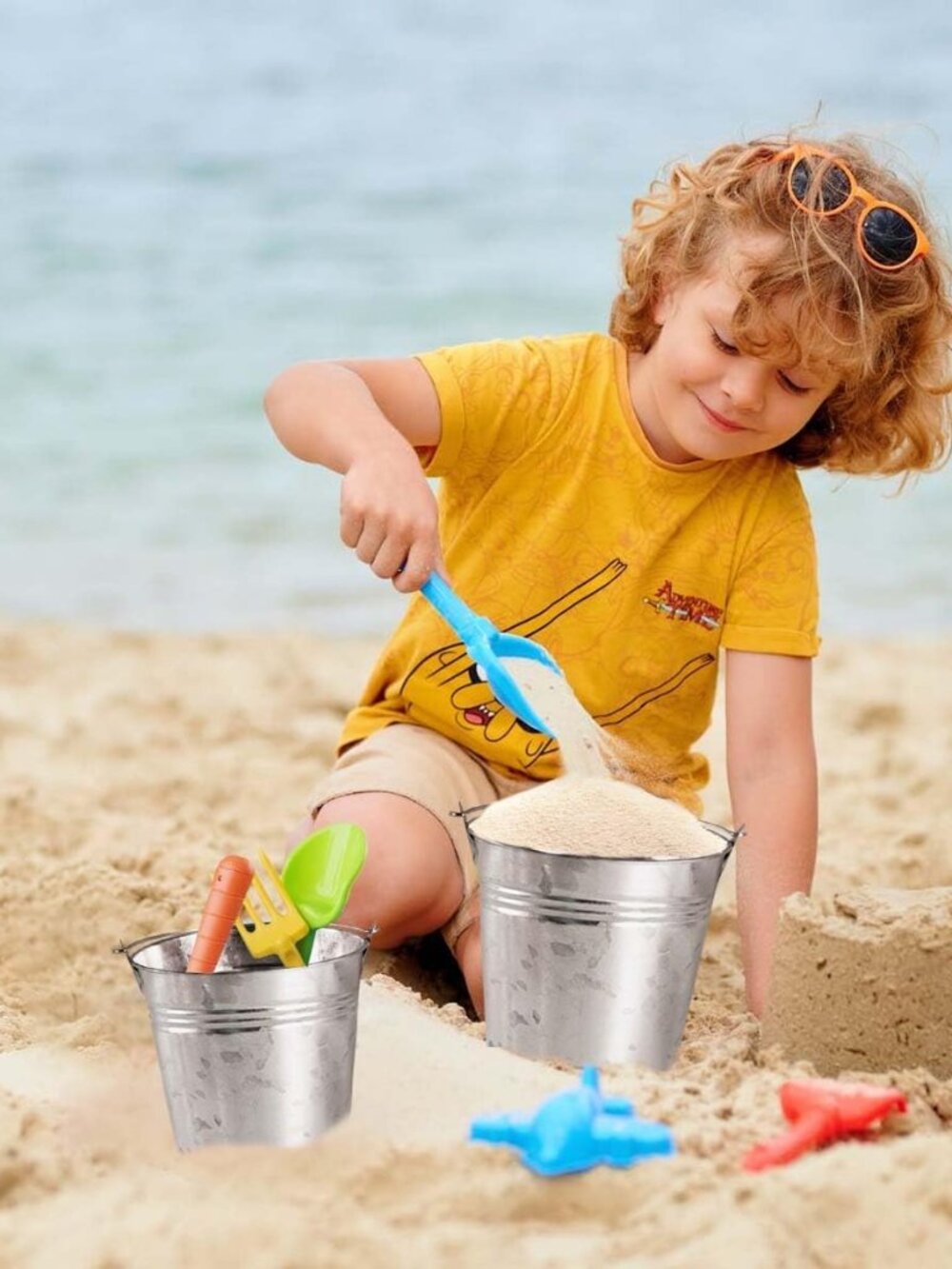 8 Pack Galvanized Metal Buckets with Handle Ice Pails for Plants, Succulents, Pa - Picture 2 of 7